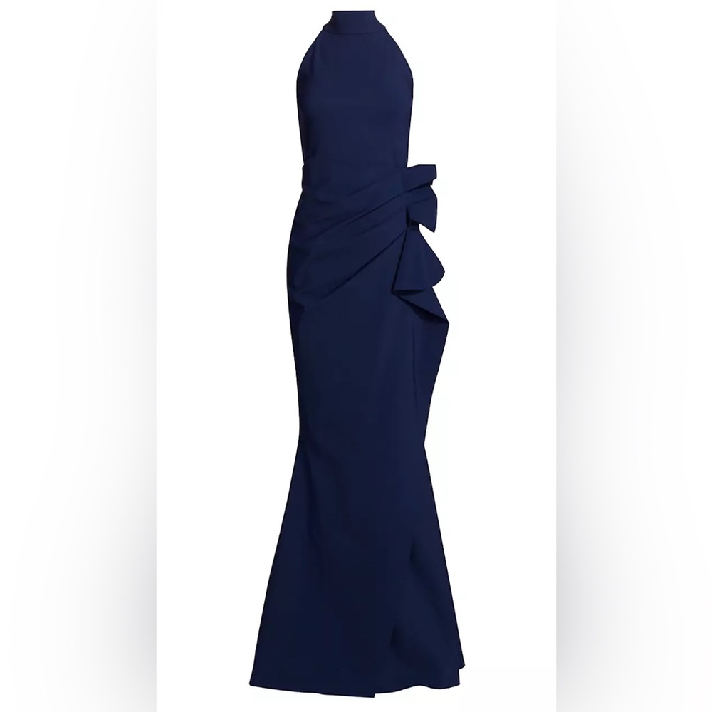 Chiara Boni Blue Halter Dress